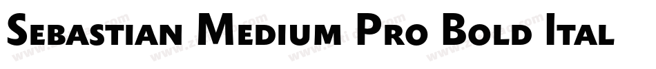 Sebastian Medium Pro Bold Italic字体转换